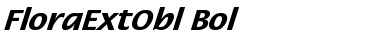 FloraExtObl-Bol Regular Font