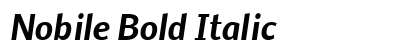 Nobile Bold Italic