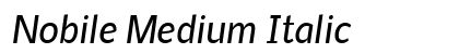 Nobile Medium Italic
