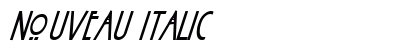 Nouveau Italic Preview