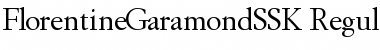 FlorentineGaramondSSK Regular Font