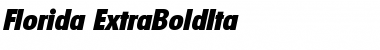 Download Florida-ExtraBoldIta Font