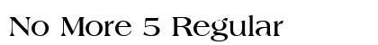 No More 5 Regular preview