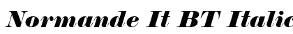 Normande It BT Italic preview