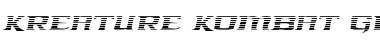 Download Kreature Kombat Gradient Italic Font Download Kreature Kombat Gradient Italic Font