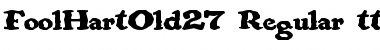 FoolHartOld27 Regular Font