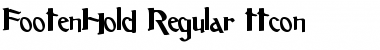 FootenHold Regular Font