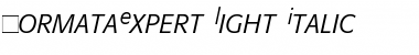 FormataExpert-Light LightItalic Font FormataExpert-Light LightItalic Font