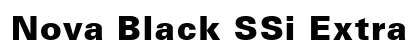 Nova Black SSi Extra Bold Preview