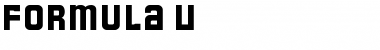 Formula U Font