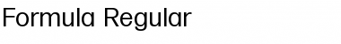 Formula-Regular Regular Font