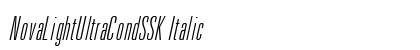 NovaLightUltraCondSSK Italic Preview