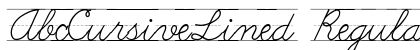 AbcCursiveLined Regular preview