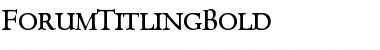 Download ForumTitlingBold Font