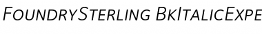 FoundrySterling-BkItalicExpert Regular Font