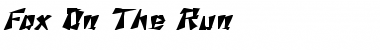 Fox On The Run 9 Bold Italic Font