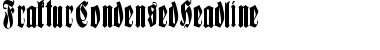 FrakturCondensedHeadline Regular Font