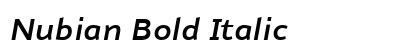 Nubian Bold Italic Preview