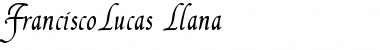 FranciscoLucas Llana Regular Font
