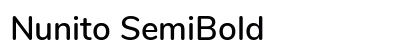 Nunito SemiBold Preview