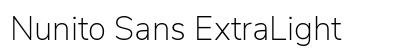 Nunito Sans ExtraLight Preview