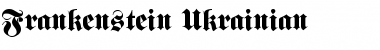 Download Frankenstein Ukrainian Font