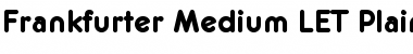 Frankfurter Medium LET Plain Font Frankfurter Medium LET Plain Font