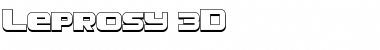 Leprosy 3D Regular Font