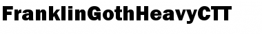 FranklinGothHeavyCTT Regular Font