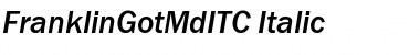 FranklinGotMdITC Italic Font