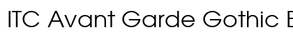 ITC Avant Garde Gothic Book preview