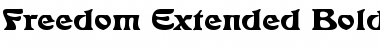 Freedom Extended Bold Font
