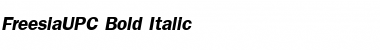 FreesiaUPC Bold Italic Font