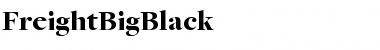 FreightBigBlack Regular Font