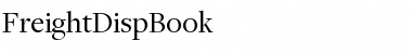 FreightDispBook Regular Font