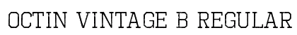 Octin Vintage B Regular Font