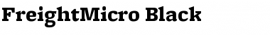 FreightMicro Black Font