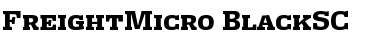 FreightMicro BlackSC Font