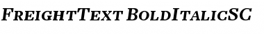 FreightText BoldItalicSC Font