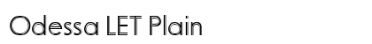 Odessa LET Plain preview