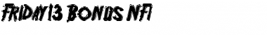 Download Friday13 Bonus NFI Font