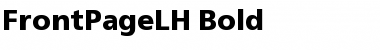 FrontPageLH Bold Font