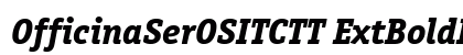 OfficinaSerOSITCTT ExtBoldIta Preview