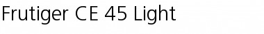 Download Frutiger CE 45 Light Font