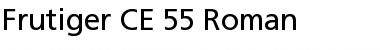 Frutiger CE 55 Roman Regular Font