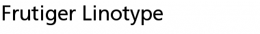 Frutiger Linotype Regular Font