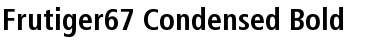 Frutiger67-Condensed Bold Font