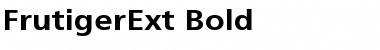 FrutigerExt Bold Font