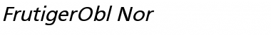 FrutigerObl-Nor Regular Font FrutigerObl-Nor Regular Font