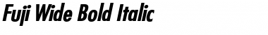 Fuji Wide Bold Italic Font